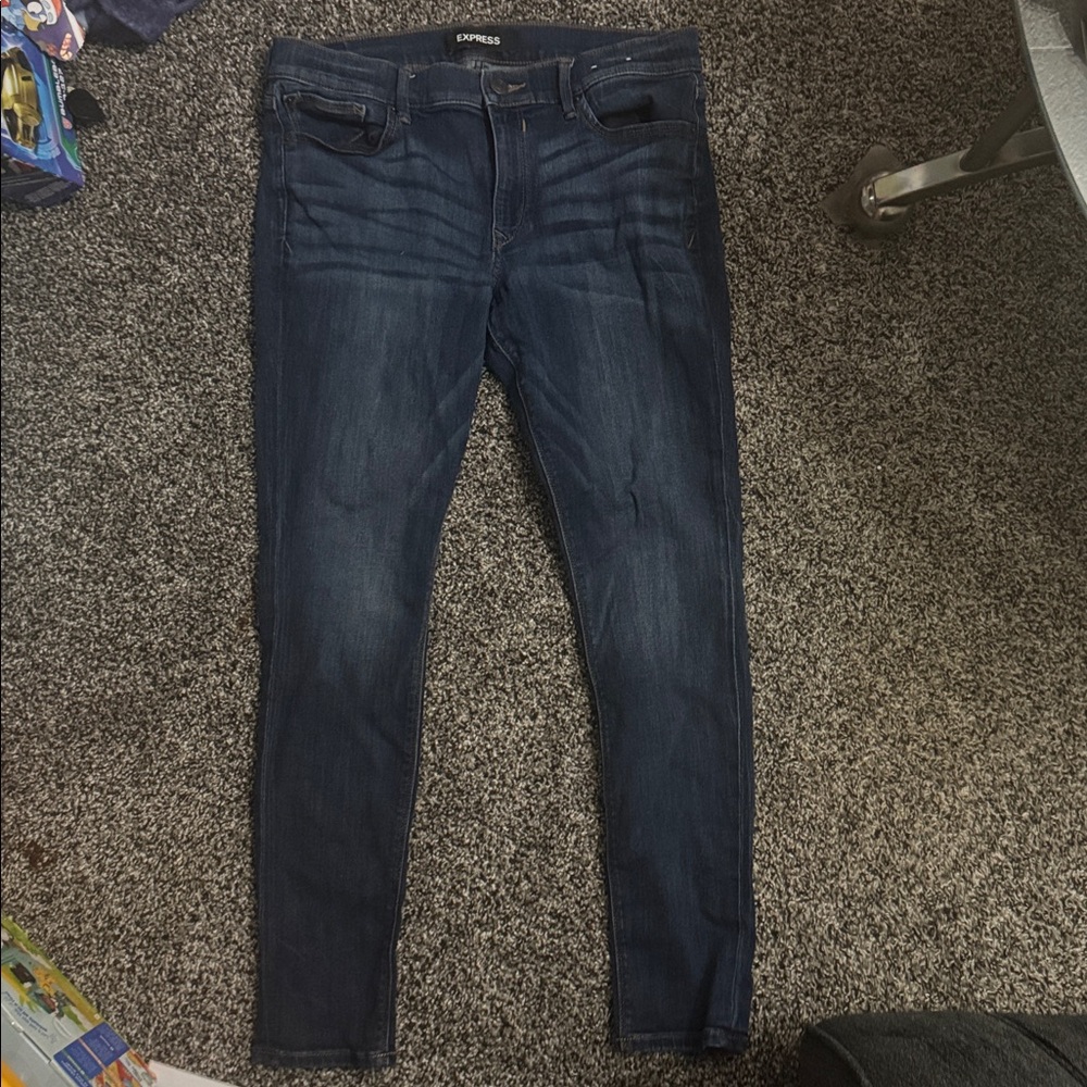 Express Indigo Denim Pants